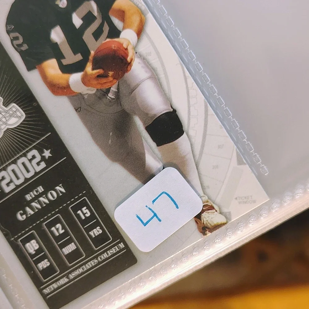 2002 Playoff‎ Contenders Season Ticket  Rich Gannon #46  Oakland Raiders NFL Car